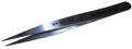 Italian-Grade Tweezers with Straight Tips and Medium Serrated Points