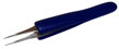 Swiss Medical Grade Tweezers with Tapered Tips, Fine Points and Blue Ergo
