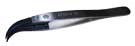 Swiss Tweezers with Curved Black Static-Safe Replaceable Tips