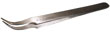 Swiss Tweezers with Fine Curved Tips and Serrated Points