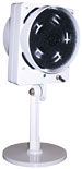 White Compact FUMINATOR Table Top Fume Extractor Fan with Round Base and SR538 12VDC